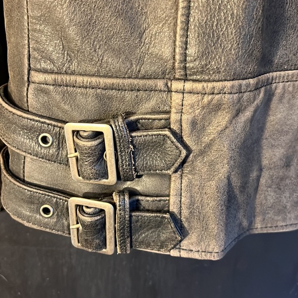 Leather Harley Davidson Motorcycle Jacket Sz L - Picture 3 of 8